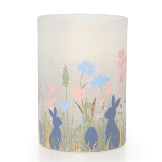 Easter Bunny Jar Candle Holder F9JW