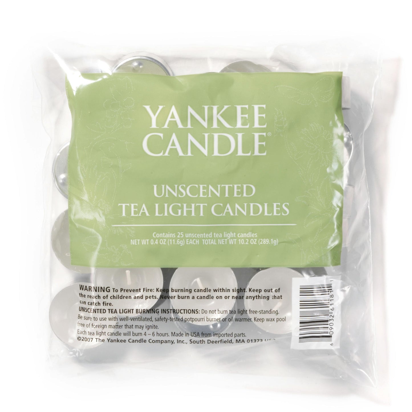 Unscented Tea Light Candles 3UQU