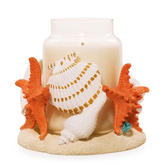 Seashell Jar Candle Holder R9QX