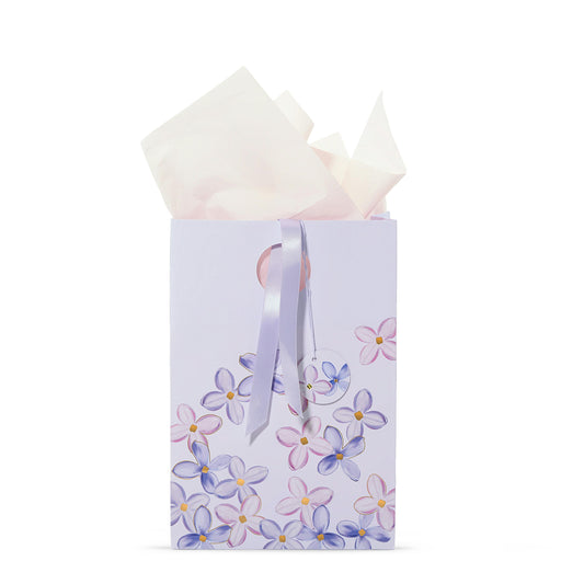 Purple Lilac Floral Gift Bag JD96